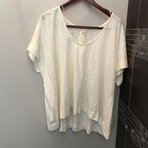 Love Stitch Cream Oversized Shirt